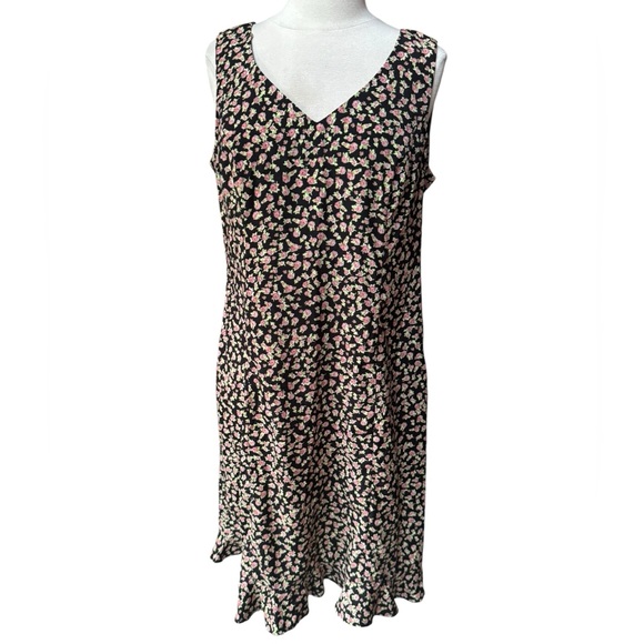 Vintage Dresses & Skirts - 1980s/90s Danny & Nicole Ditsy Floral Cottagecore Dress w/Slight Ruffle Hem‎